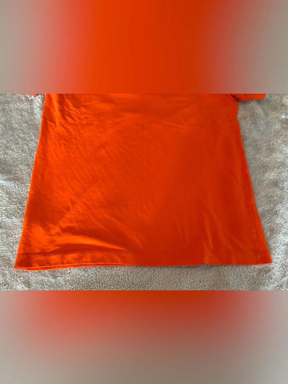 Nike Dri-Fit Short Sleeve Men’s Orange Logo T-Shirt Size Medium
